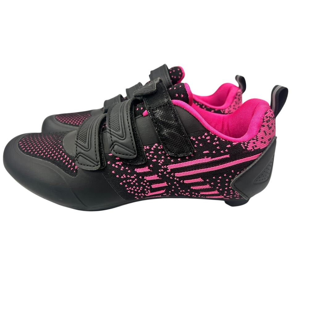 Kyedoo Cycling Shoes Women 39 Black Pink SPD/Look Delta Peloton - Open box